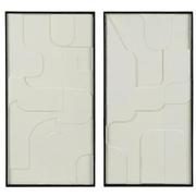 Frosted Geometry Set of 2 Canvas Wall Art  main image, 1 of 5 images.