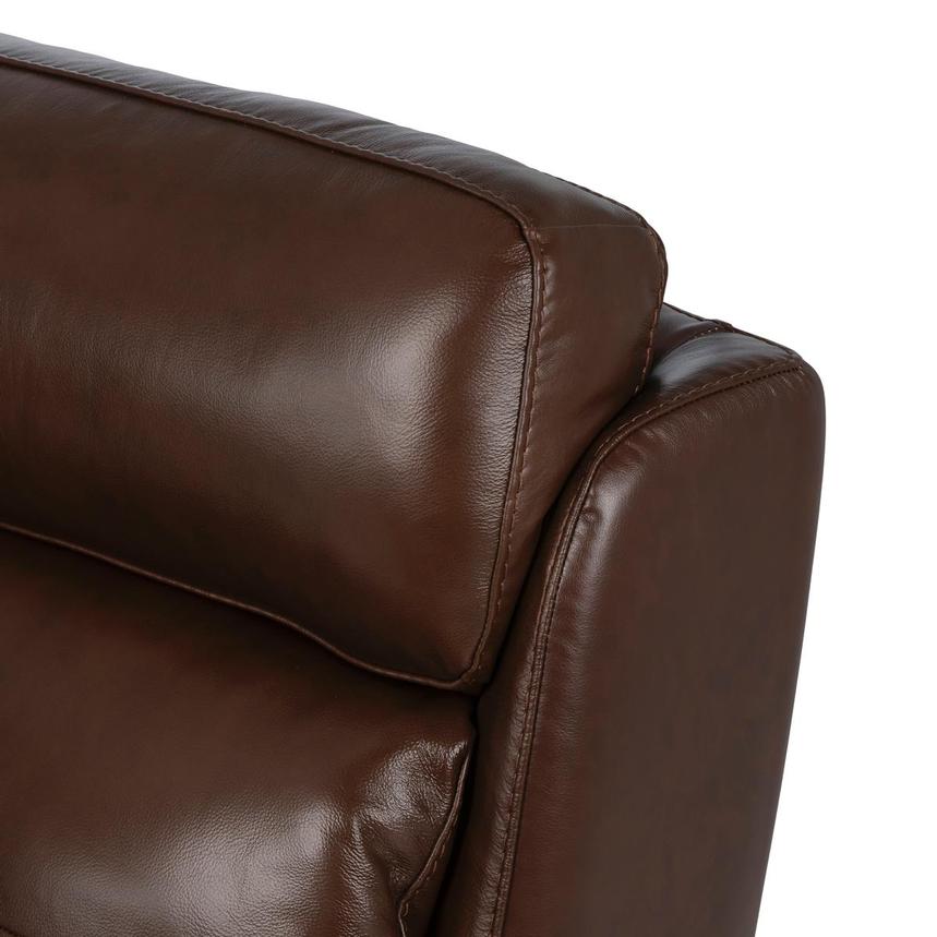 Naya Brown Leather Power Reclining Sectional with 4PCS/2PWR  alternate image, 5 of 8 images.