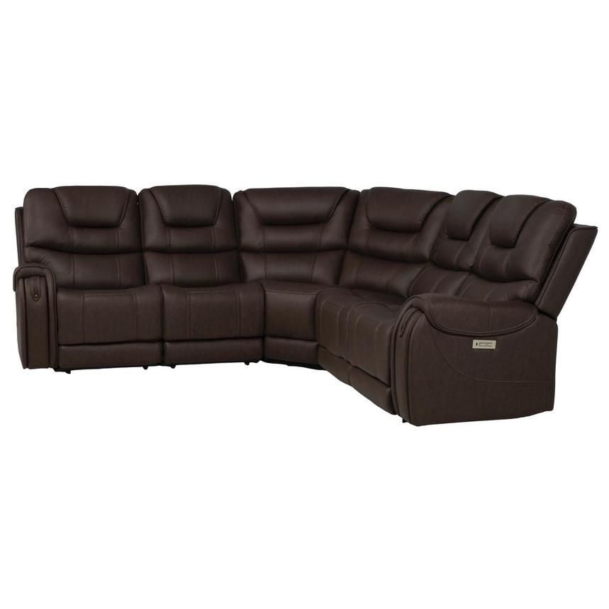 Capriccio Brown Power Reclining Sectional with 5PCS/2PWR  alternate image, 4 of 11 images.