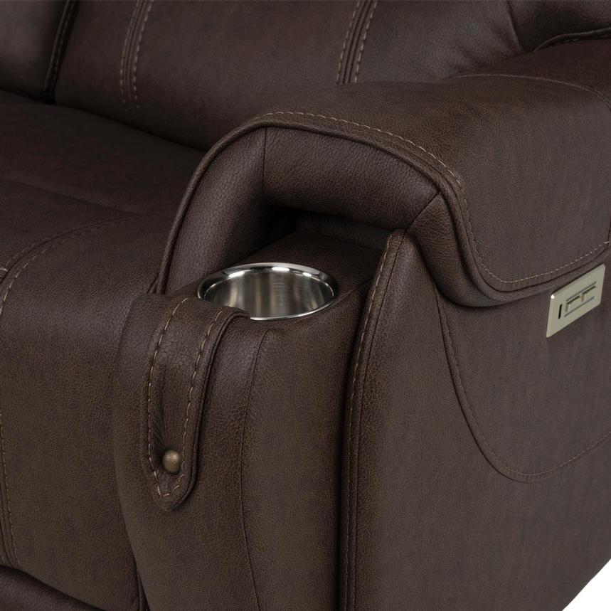 Capriccio Brown Power Reclining Sectional with 5PCS/2PWR  alternate image, 9 of 11 images.