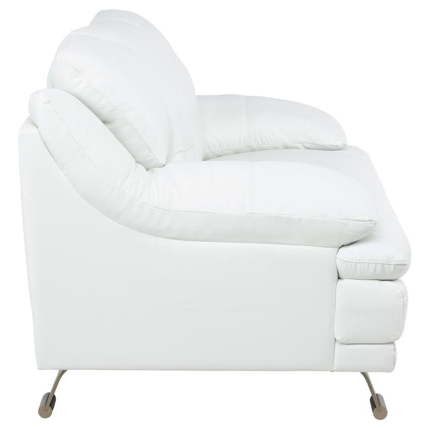 Rio White II Leather Loveseat  alternate image, 4 of 8 images.