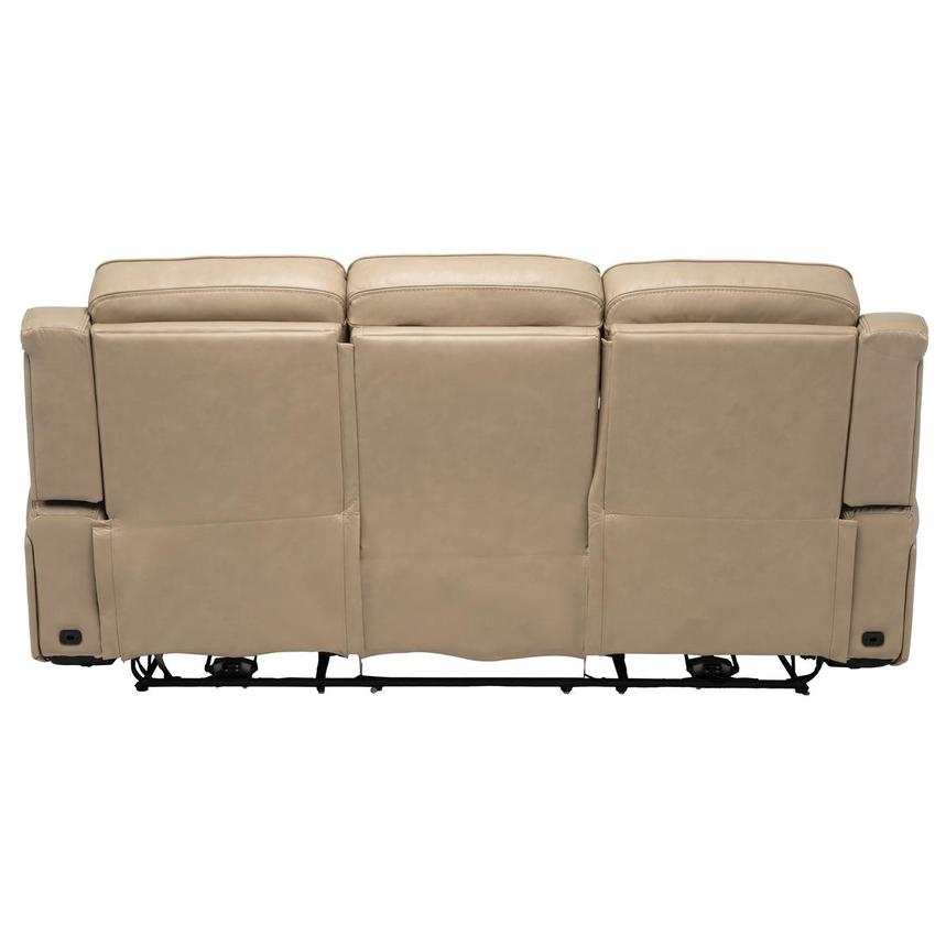Epic Taupe Leather Power Reclining Sofa  alternate image, 6 of 14 images.
