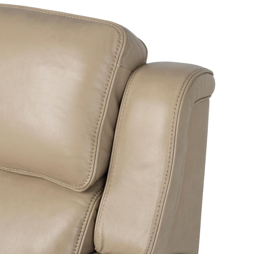 Epic Taupe Leather Power Reclining Loveseat alternate image, 7 of 12 images.