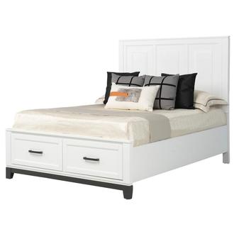 Eason White Twin Storage Bed