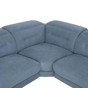Claribel II Light Blue Power Reclining Sectional with 4PCS/2PWR  alternate image, 4 of 10 images.