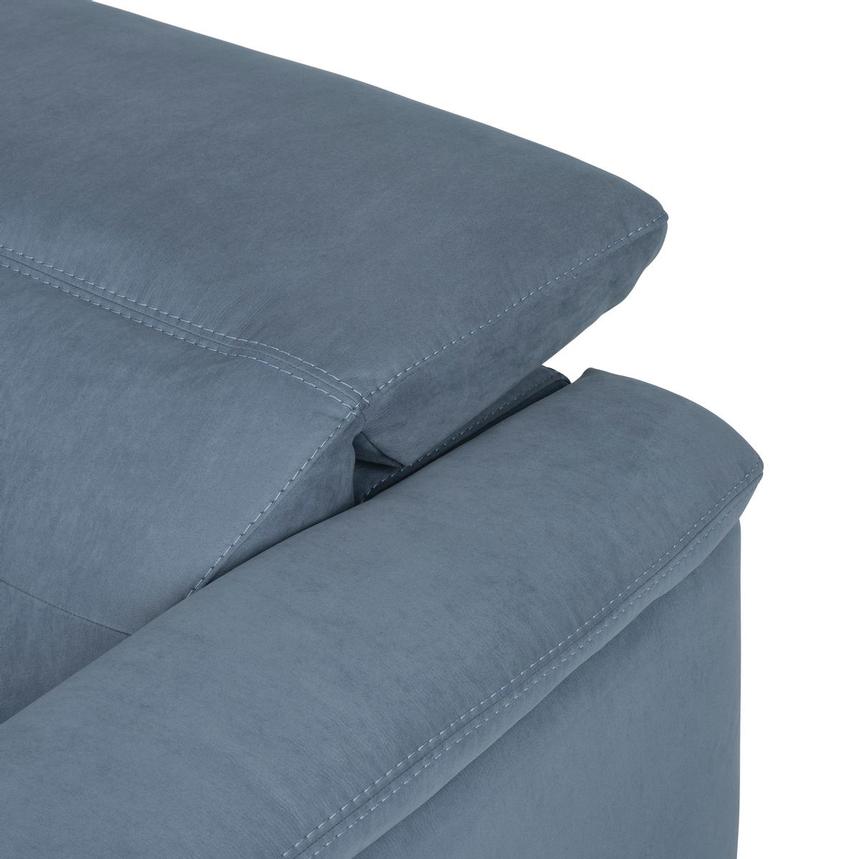 Claribel II Light Blue Power Reclining Sectional with 4PCS/2PWR  alternate image, 6 of 10 images.