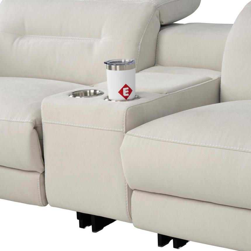Claribel II Ivory Power Reclining Sectional with 6PCS/2PWR  alternate image, 6 of 13 images.