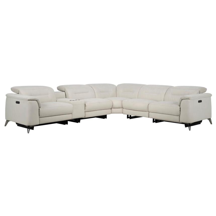 Claribel II Ivory Power Reclining Sectional with 6PCS/2PWR  main image, 1 of 13 images.