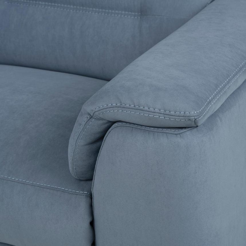 Claribel II Light Blue Power Reclining Sectional with 6PCS/2PWR  alternate image, 11 of 13 images.
