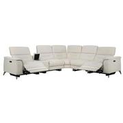 Claribel II Ivory Power Reclining Sectional with 6PCS/2PWR  alternate image, 2 of 13 images.