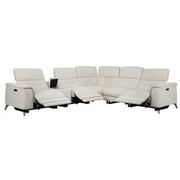 Claribel II Ivory Power Reclining Sectional with 6PCS/3PWR  alternate image, 2 of 13 images.