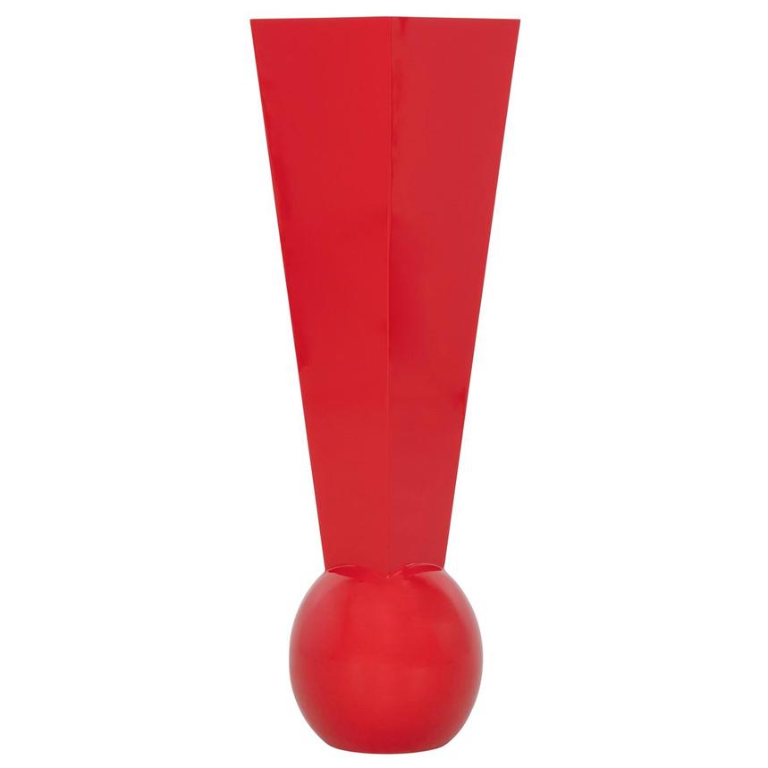 Exclamation Red Vase  main image, 1 of 3 images.