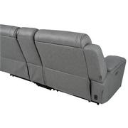 Cobalt 7PCS/3PWR Leather Power Reclining Sectional w/Beverage Cooler  alternate image, 5 of 18 images.