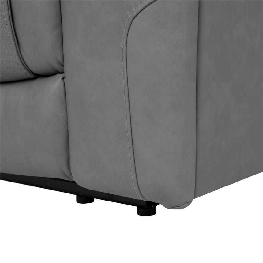 Odyssey Cobalt 7PCS/3PWR Leather Power Reclining Sectional w/Beverage Cooler  alternate image, 17 of 18 images.