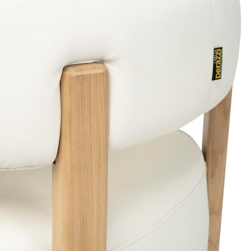 Becka II White Swivel Accent Chair  alternate image, 5 of 6 images.