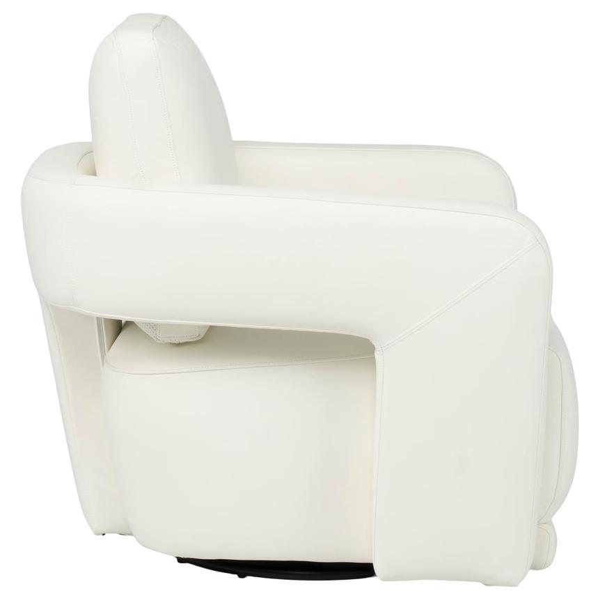 Carmello White Swivel Chair  alternate image, 3 of 7 images.