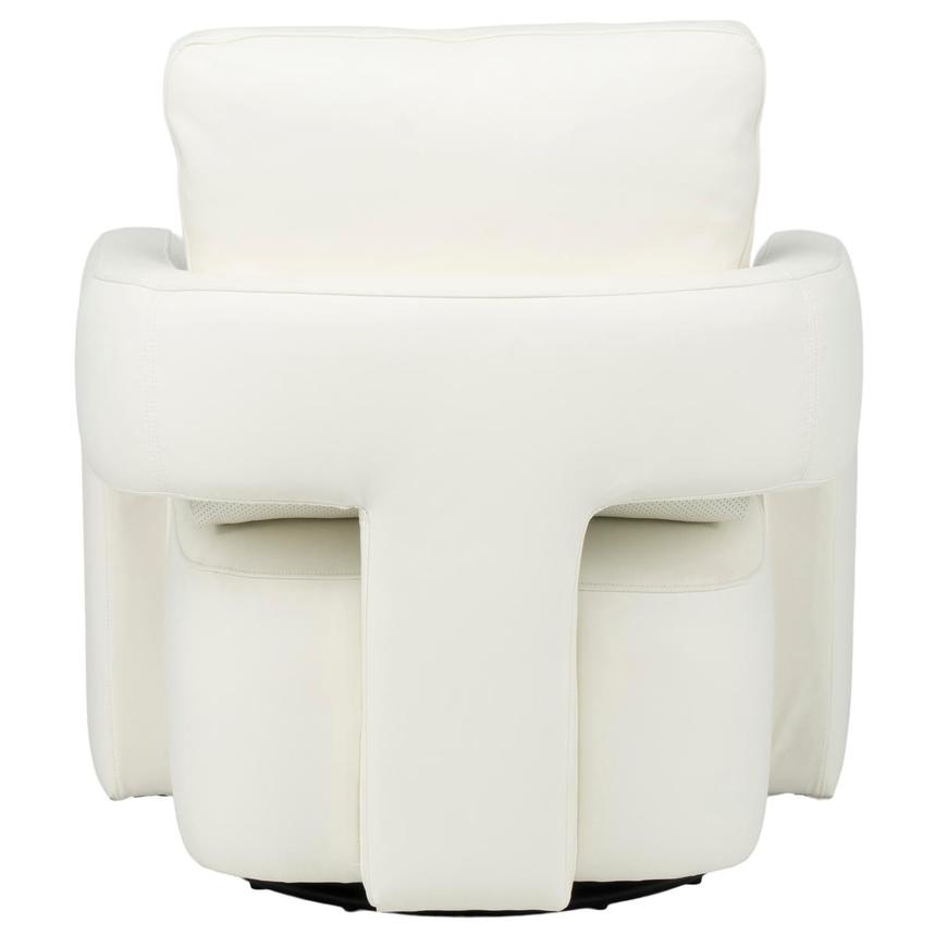 Carmello White Leather Swivel Chair alternate image, 5 of 8 images.