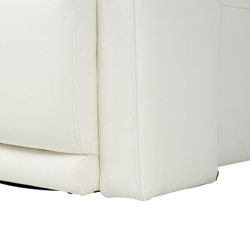 Carmello White Leather Swivel Chair  alternate image, 7 of 7 images.