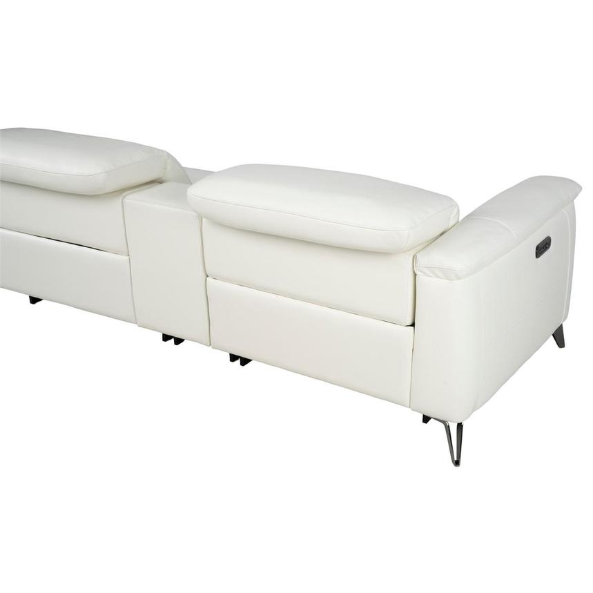 Anabel White 2.0 Leather Power Reclining Sectional with 6PCS/3PWR  alternate image, 4 of 12 images.