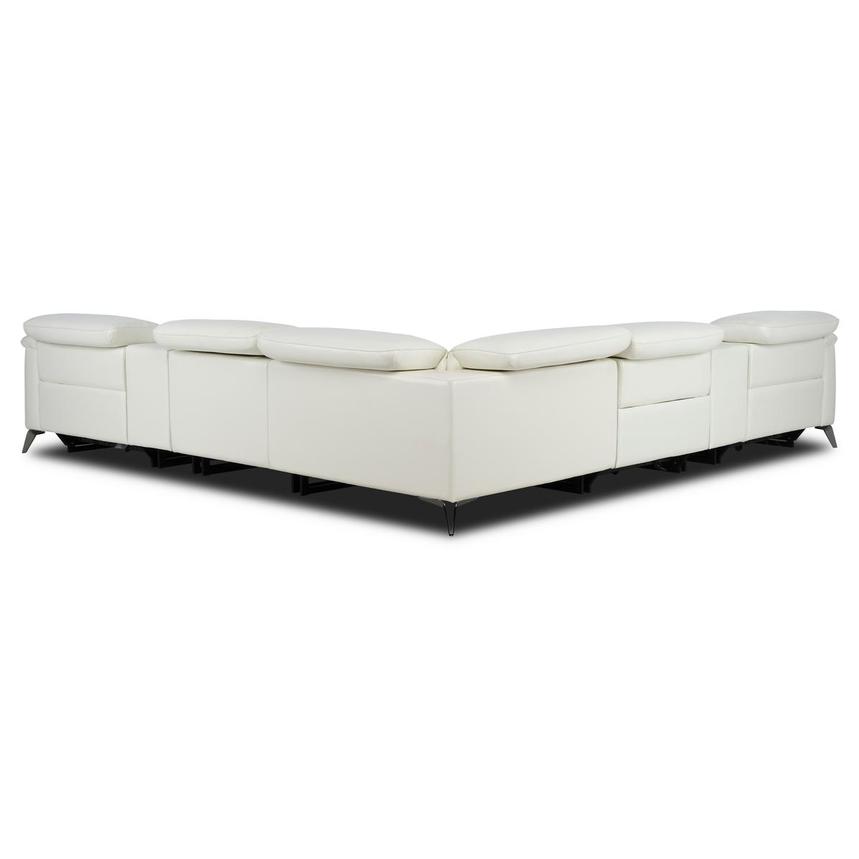 Anabel White 2.0 Leather Power Reclining Sectional with 7PCS/3PWR  alternate image, 4 of 13 images.