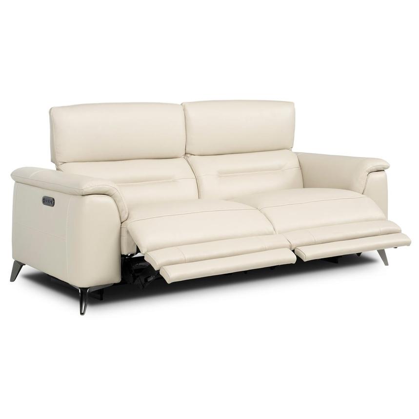 Anabel Cream 2.0 Leather Power Reclining Sofa  alternate image, 2 of 8 images.