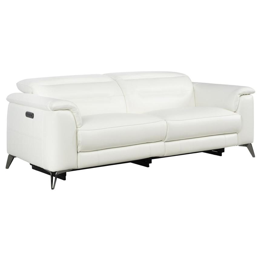 Anabel White 2.0 Leather Power Reclining Sofa  alternate image, 2 of 13 images.