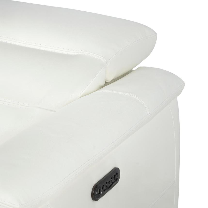 Anabel White 2.0 Leather Power Reclining Loveseat  alternate image, 7 of 11 images.