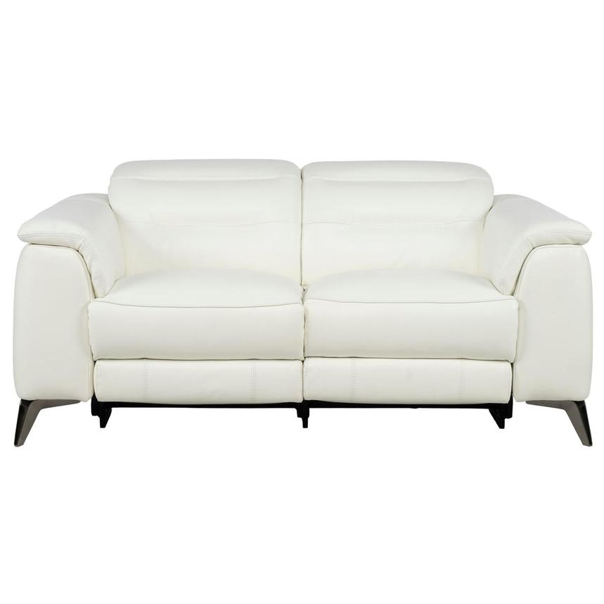 Anabel White 2.0 Leather Power Reclining Loveseat  alternate image, 2 of 11 images.
