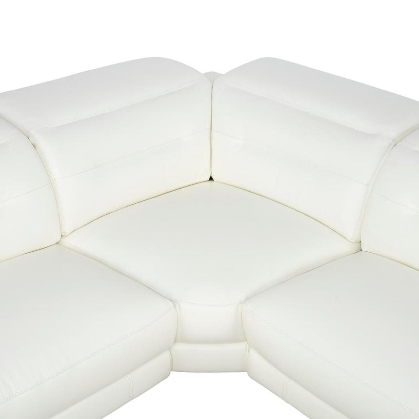 Anabel White 2.0 Leather Power Reclining Sectional with 5PCS/2PWR alternate image, 5 of 10 images.