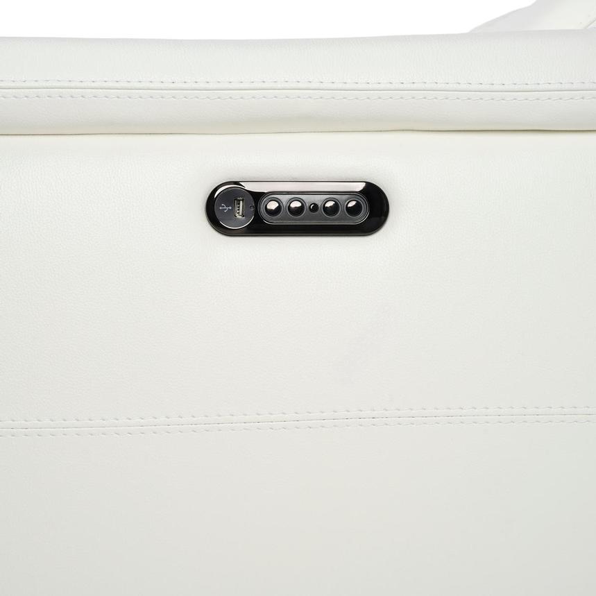 Anabel White 2.0 Leather Power Reclining Sectional with 7PCS/3PWR alternate image, 12 of 13 images.