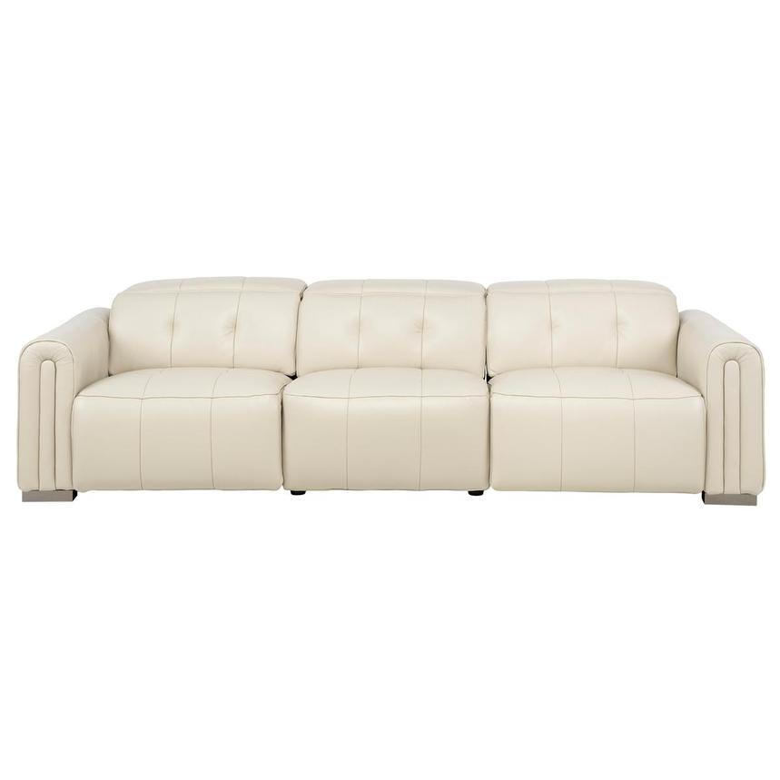 Dolomite Cream 2.0 3PWR Oversized Leather Sofa  main image, 1 of 12 images.