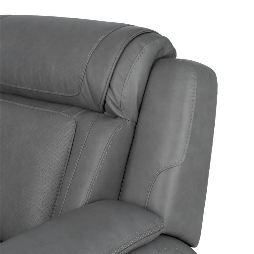 Odyssey Cobalt Leather Power Reclining Sofa  alternate image, 9 of 13 images.