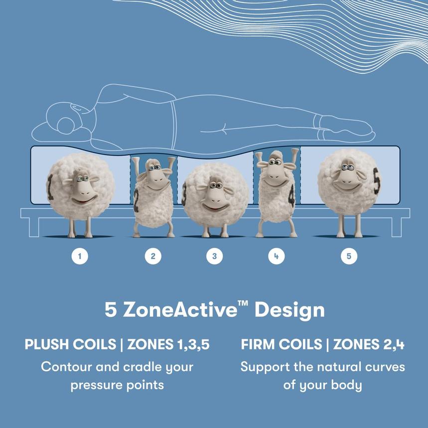 Kendal-Medium King Mattress w/Baselogic Silver Powered Base by Serta and Beautyrest  alternate image, 10 of 10 images.