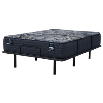 Kendal-Medium Twin XL Mattress w/Baselogic Silver Powered Base by Serta and Beautyrest