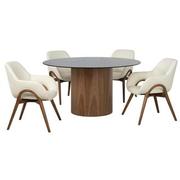 Abba 5-Piece Round Dining Set  main image, 1 of 3 images.