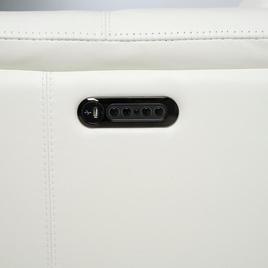 Davis 2.0 White Leather Power Reclining Sectional with 6PCS/3PWR  alternate image, 13 of 13 images.