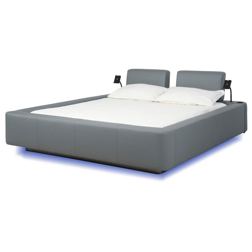 Cassie Party Grey King Platform Bed  alternate image, 2 of 12 images.