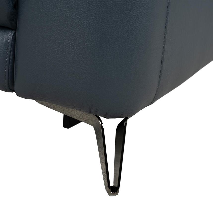 Anabel 2.0 Blue Leather Power Reclining Sectional with 7PCS/3PWR  alternate image, 12 of 13 images.