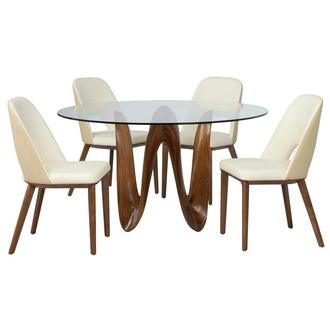 Gable Round 5-Piece Dining Set