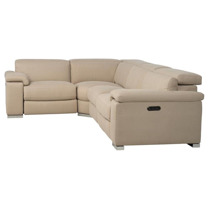 Karly Beige Power Reclining Sectional with 4PCS/2PWR  alternate image, 3 of 9 images.