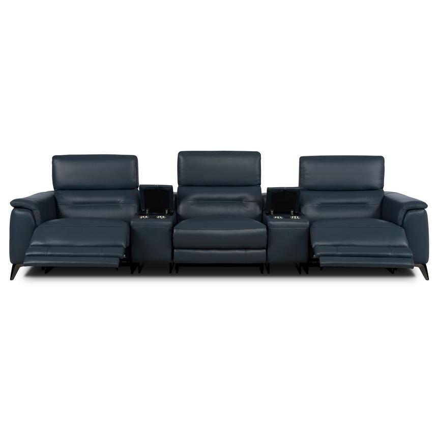 Anabel 2.0 Blue Home Theater Seating w/2PWR  alternate image, 2 of 13 images.