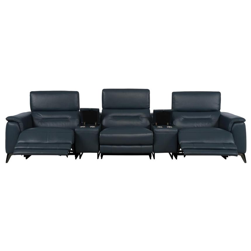 Anabel 2.0 Blue Home Theater Seating w/2PWR  alternate image, 2 of 13 images.