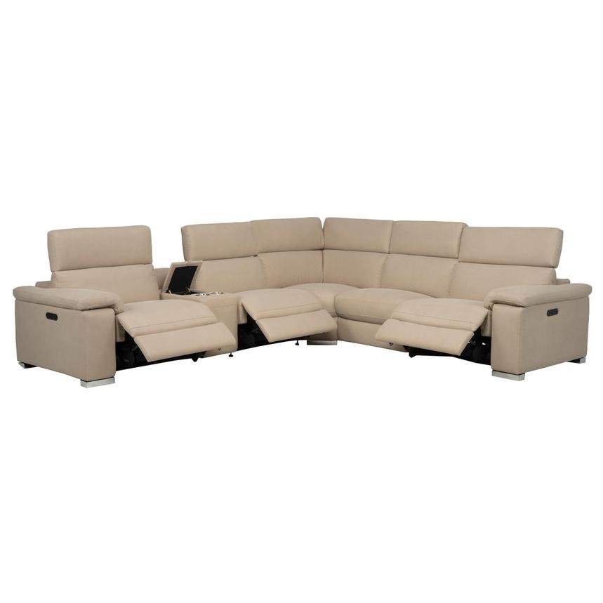 Karly Beige Power Reclining Sectional with 6PCS/3PWR  alternate image, 2 of 12 images.