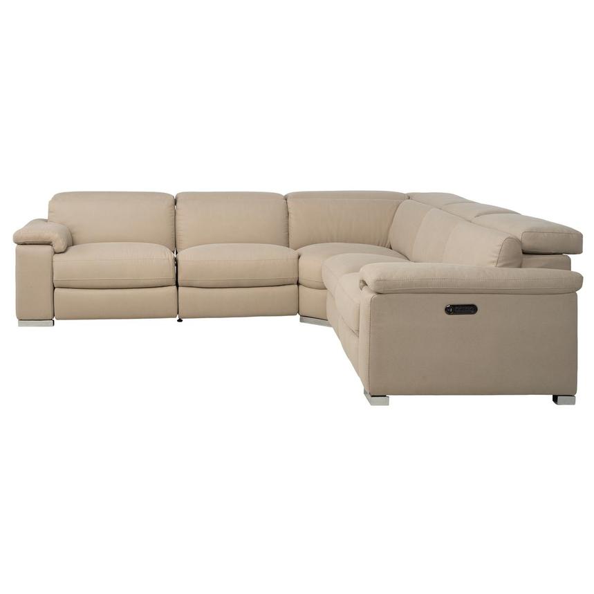 Karly Beige Power Reclining Sectional with 5PCS/2PWR  alternate image, 3 of 9 images.