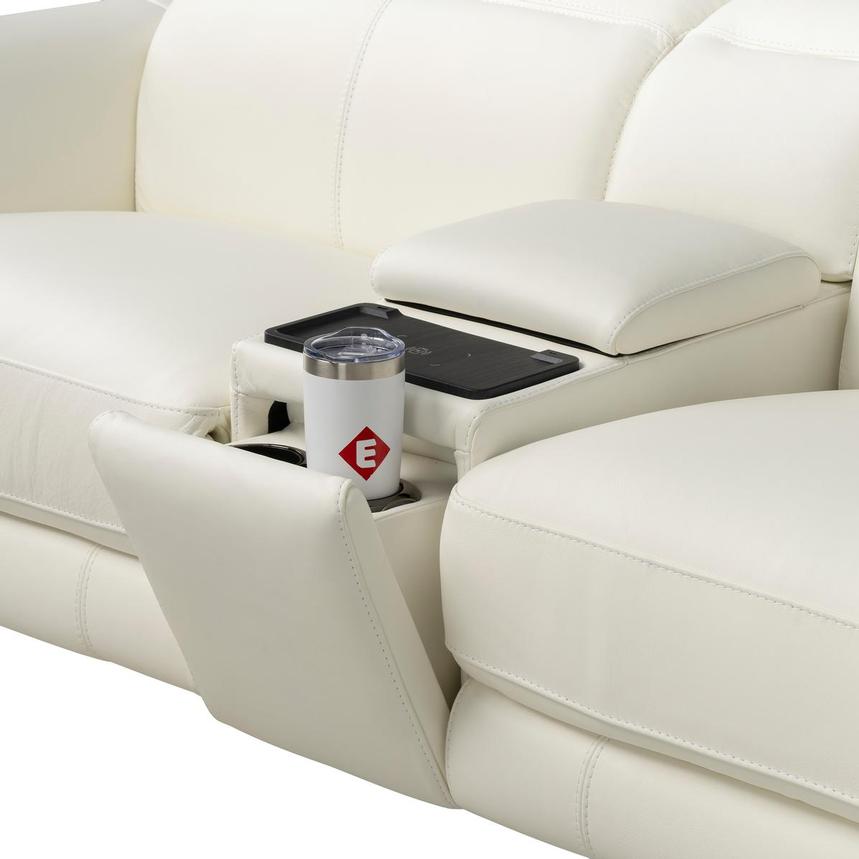 Luke 2.0 White Home Theater Leather Seating w/3PWR alternate image, 5 of 11 images.