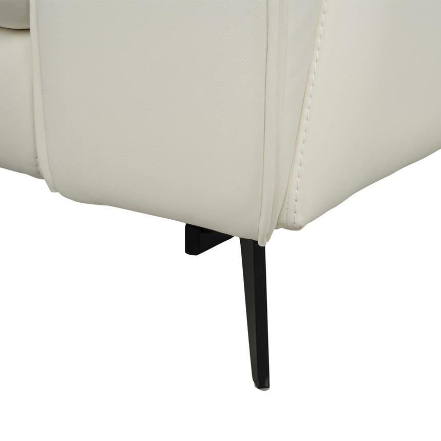 Luke 2.0 White Leather Power Reclining Sectional with 5PCS/3PWR alternate image, 8 of 9 images.