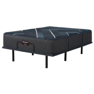 Level Four Plush TT Queen Mattress w/Baselogic Silver Powered Base by Serta and Beautyrest