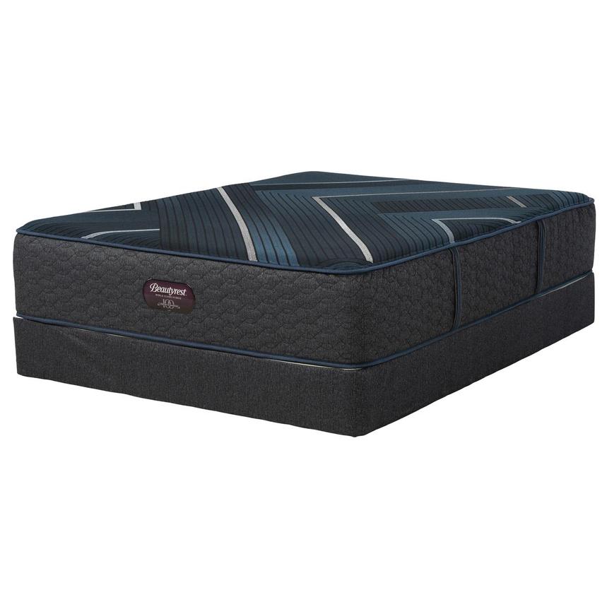 Level Four Plush TT Queen Mattress w/Regular Foundation Beautyrest Black by Simmons