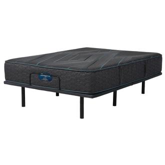 Level Two Hybrid Medium-Firm Full Mattress w/Baselogic Silver Powered Base by Serta and Beautyrest