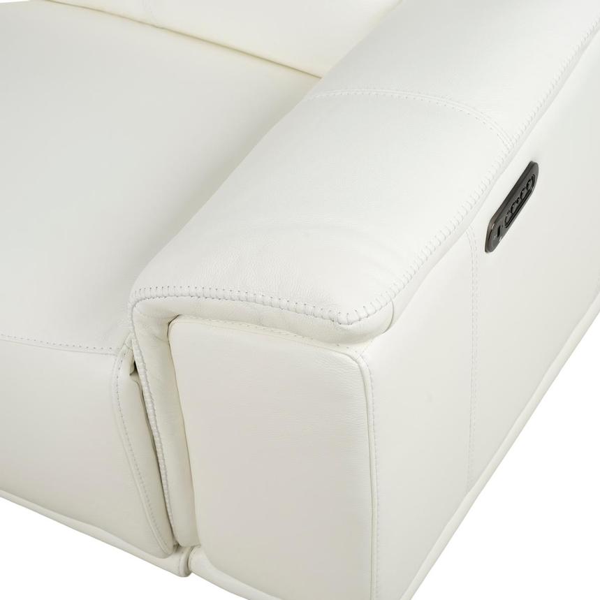 Davis 2.0 White Leather Power Reclining Sectional with 4PCS/2PWR  alternate image, 8 of 10 images.